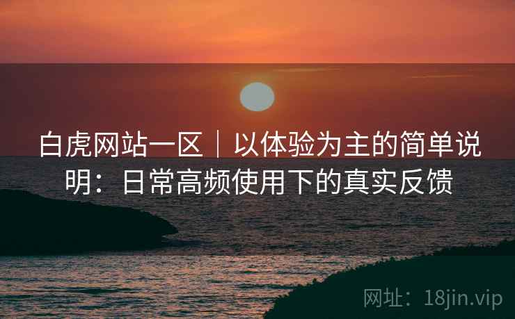 白虎网站一区｜以体验为主的简单说明：日常高频使用下的真实反馈  第1张