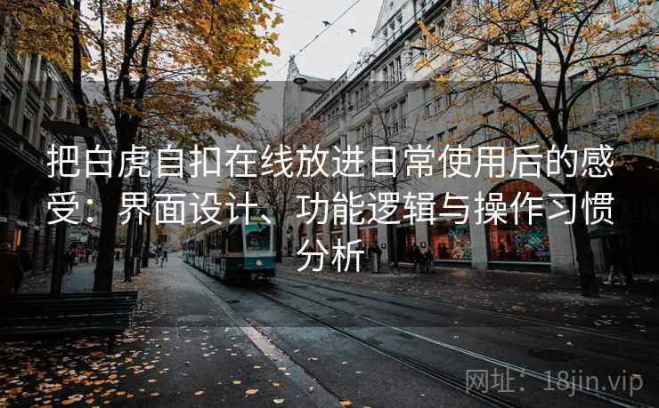 把白虎自扣在线放进日常使用后的感受：界面设计、功能逻辑与操作习惯分析  第1张