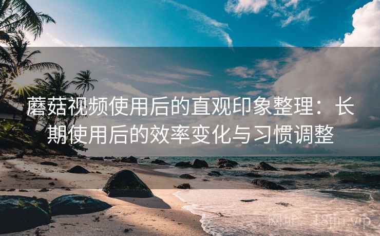 蘑菇视频使用后的直观印象整理：长期使用后的效率变化与习惯调整  第2张