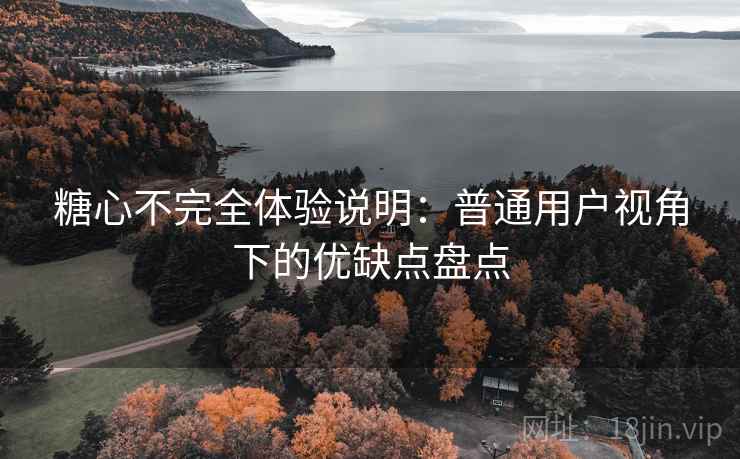糖心不完全体验说明：普通用户视角下的优缺点盘点  第1张