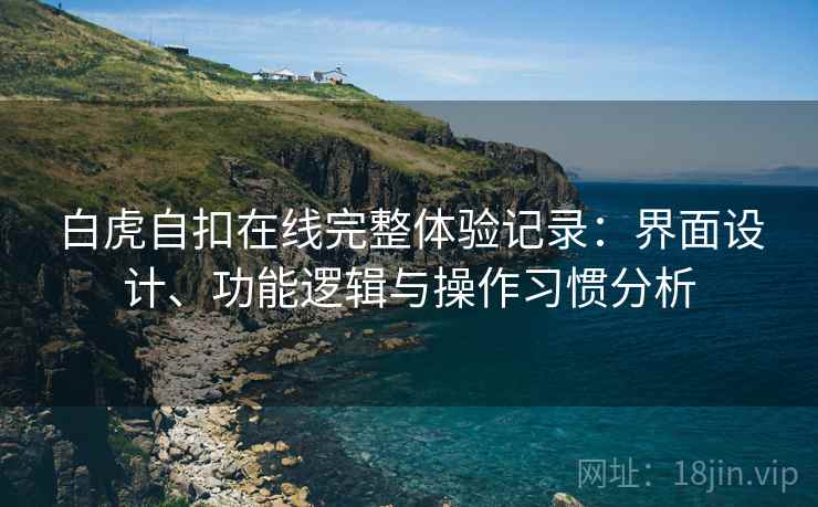 白虎自扣在线完整体验记录：界面设计、功能逻辑与操作习惯分析  第2张